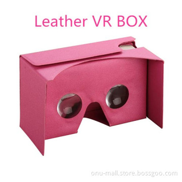 Consumer Electronics 2016 High Quality Leather VR BOX, Online Shopping VR 3d Glasses VR Helmet